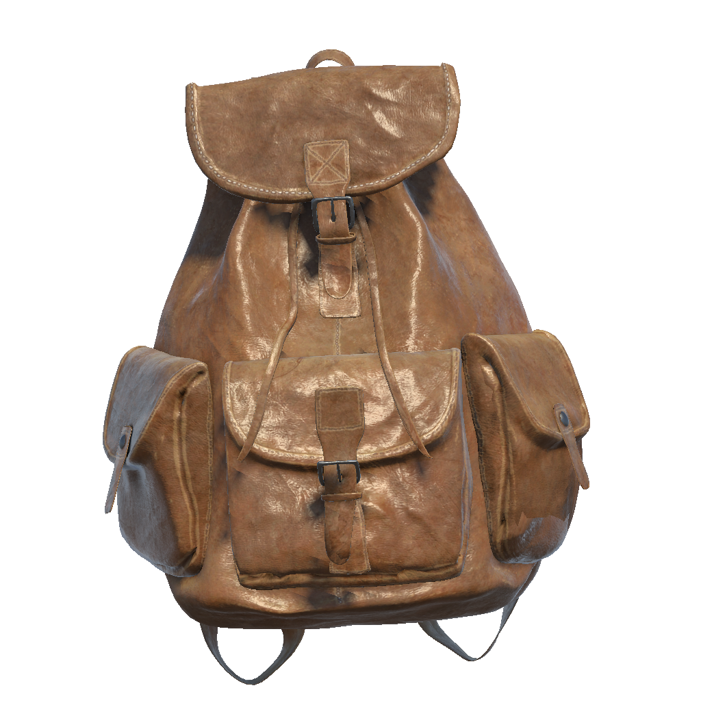 Mochila de couro média